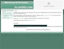 Tablet Screenshot of in.conshy.com